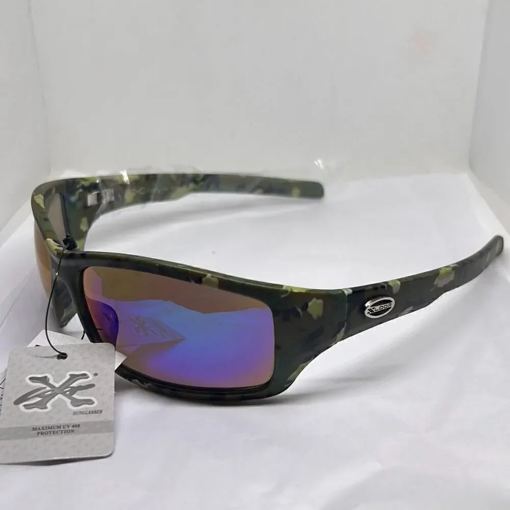 X-Loop Camouflage Mirrored Mens Sunglasses